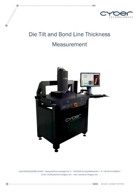 bond line thickness measurement|die tilt.